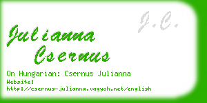 julianna csernus business card